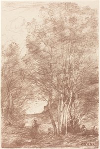 Il ritiro dei filosofi Le Repos des Philosophes, 1871 da Jean Baptiste Camille Corot