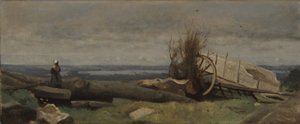 La pianura di La Beauce, c.1840-45 da Jean Baptiste Camille Corot