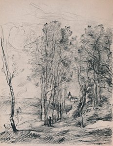 Il campanile di Saint-Nicolas-Les-Arras, c.1870s, 1946 da Jean Baptiste Camille Corot