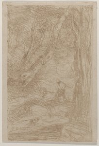 Il taglialegna di Rembrandt Le Bûcheron de Rembrandt, maggio 1853 da Jean Baptiste Camille Corot