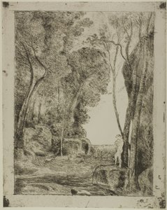 Il giovane pastore, prima tavola da Jean Baptiste Camille Corot