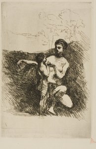 Venere che taglia le ali a Cupido, seconda lastra da Jean Baptiste Camille Corot