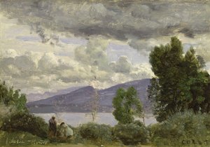 Vista dello Chalet de Chenes, Bellvue, Ginevra, 1857