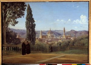 Veduta di Firenze dai giardini di Boboli (1835) da Jean Baptiste Camille Corot