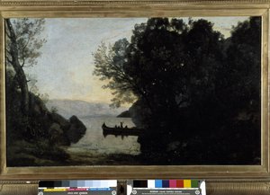 Veduta presa da Riva, Tirolo italiano da Jean Baptiste Camille Corot