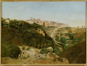 Volterra, le municipe - Volterra, Italy … da Jean Baptiste Camille Corot