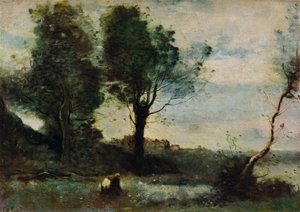 Raccoglitori di legna da Jean Baptiste Camille Corot