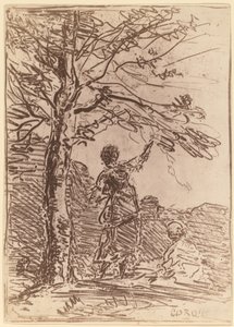 Giovane donna e morte La Jeune Fille et la Mort, 1854 da Jean Baptiste Camille Corot