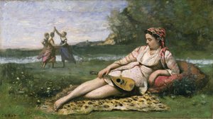 Giovani donne di Sparta (o Zingara sdraiata) c.1868-70