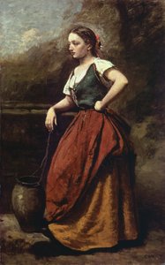 Giovane donna al pozzo