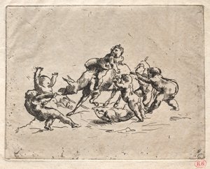 Baccanale con bambini e asino da Jean Baptiste Carpeaux