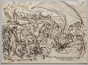 Caronte e le anime dei morti da Jean Baptiste Carpeaux