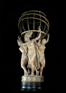 Le quattro parti del mondo che sostengono il globo terrestre. Scultura di Jean Baptiste Carpeaux (1827-1875) XIX secolo. Parigi, Museo d