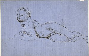Giovane ragazzo reclinato