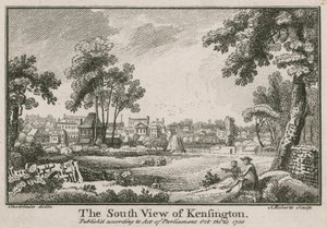 La vista sud di Kensington da Jean Baptiste Claude Chatelain