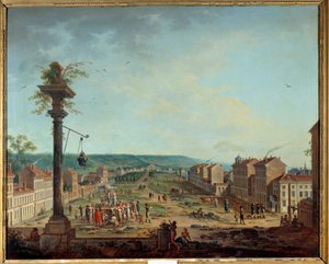 Piazza della Greve a Nancy da Jean Baptiste Claudot