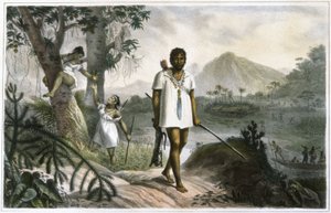 Indiani amazzonici in caccia da Jean Baptiste Debret