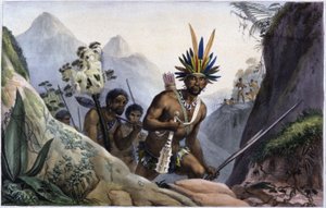 Brasile: tribù di indiani di montagna da Jean Baptiste Debret