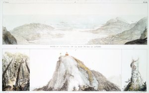 Panorama della Baia di Rio de Janeiro (litografia colorata a mano) da Jean Baptiste Debret