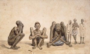 Schiavi di Rio Janeiro, c. 1825-6 da Jean Baptiste Debret