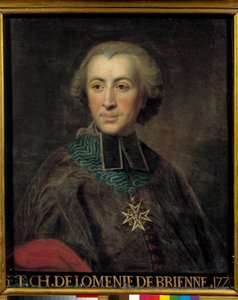 Ritratto di Etienne Charles de Lomenie de Brienne da Jean Baptiste Despax
