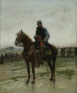 Un ufficiale a cavallo da Jean Baptiste Edouard Detaille