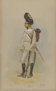 Un granatiere in piedi della Guardia Municipale, 1891