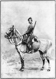 Un cacciatore della guardia, Russia, 1892 da Jean Baptiste Edouard Detaille