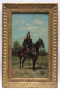 Ufficiale Dragone a Cavallo da Jean Baptiste Edouard Detaille