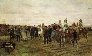 Gli Ostaggi: Ricordo della Campagna del 1870-71, 1878 da Jean Baptiste Edouard Detaille