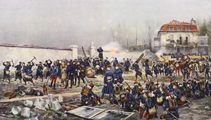 La difesa di Champigny da Jean Baptiste Edouard Detaille