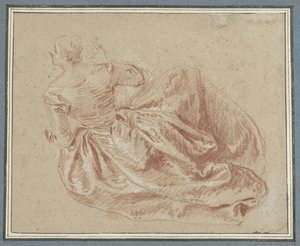 Dama seduta a terra da Jean Baptiste François Pater