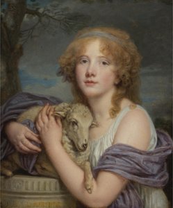 Ragazza con agnello
