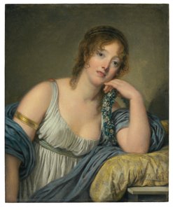 Ritratto di Jeanne Philiberte Ledoux (1767-1840), mezzo busto da Jean Baptiste Greuze