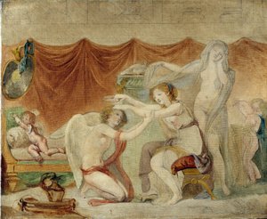 Psiche incorona Amore da Jean Baptiste Greuze