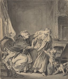 La madre arrabbiata da Jean Baptiste Greuze