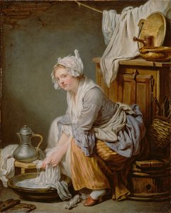 La lavandaia La Blanchisseuse, 1761 da Jean Baptiste Greuze