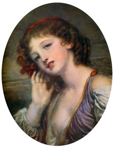 La ragazza che ascolta, XVIII secolo da Jean Baptiste Greuze
