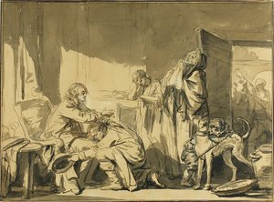 La benedizione paterna, ovvero la partenza di Basile da Jean Baptiste Greuze