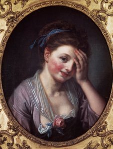 La ragazza con la rosa da Jean Baptiste Greuze