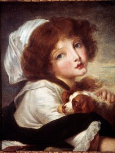 Giovane ragazza con cagnolino
