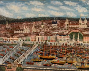 Veduta di Bordeaux, 1884 da Jean Baptiste Guiraud
