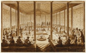 Scena di banchetto orientale da Jean Baptiste Hilaire