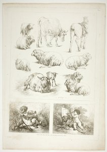 Tavola otto di 38 da Oeuvres de J. B. Huet da Jean Baptiste Huet