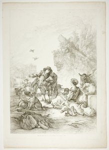 Tavola undici di 38 da Oeuvres de J. B. Huet da Jean Baptiste Huet