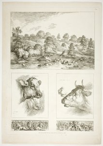 Tavola quattro di 38 da Oeuvres de J. B. Huet da Jean Baptiste Huet