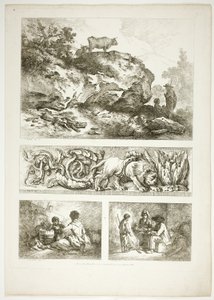 Tavola nove di 38 da Oeuvres de J. B. Huet da Jean Baptiste Huet