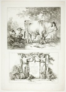Tavola Uno di 38 da Oeuvres de J. B. Huet da Jean Baptiste Huet