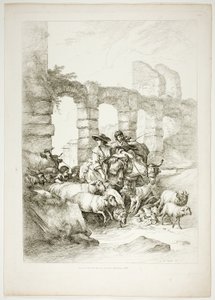 Tavola dodici di 38 da Oeuvres de J. B. Huet da Jean Baptiste Huet