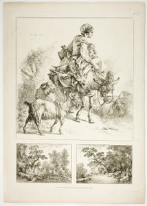 Tavola due di 38 da Oeuvres de J. B. Huet da Jean Baptiste Huet